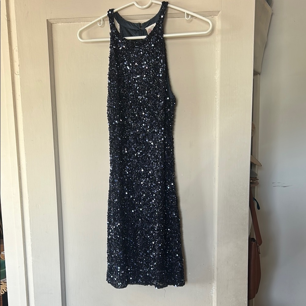 Parker - High neck-  Black Sequin Dress